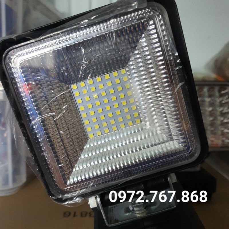 Đèn led 5 inch, 56w, ánh sáng tỏa, dùng pin makita 14-18v hoặc pin china 88vf, 99vf, 129vf, 288vf...