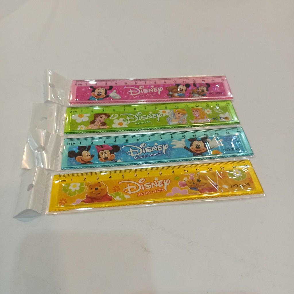 Thước kẻ hoạt hình Disney dài 15cm