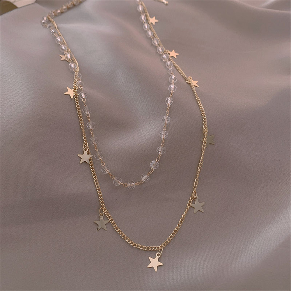 Dây chuyền hai lớp thời trang phong cách hàn quốc