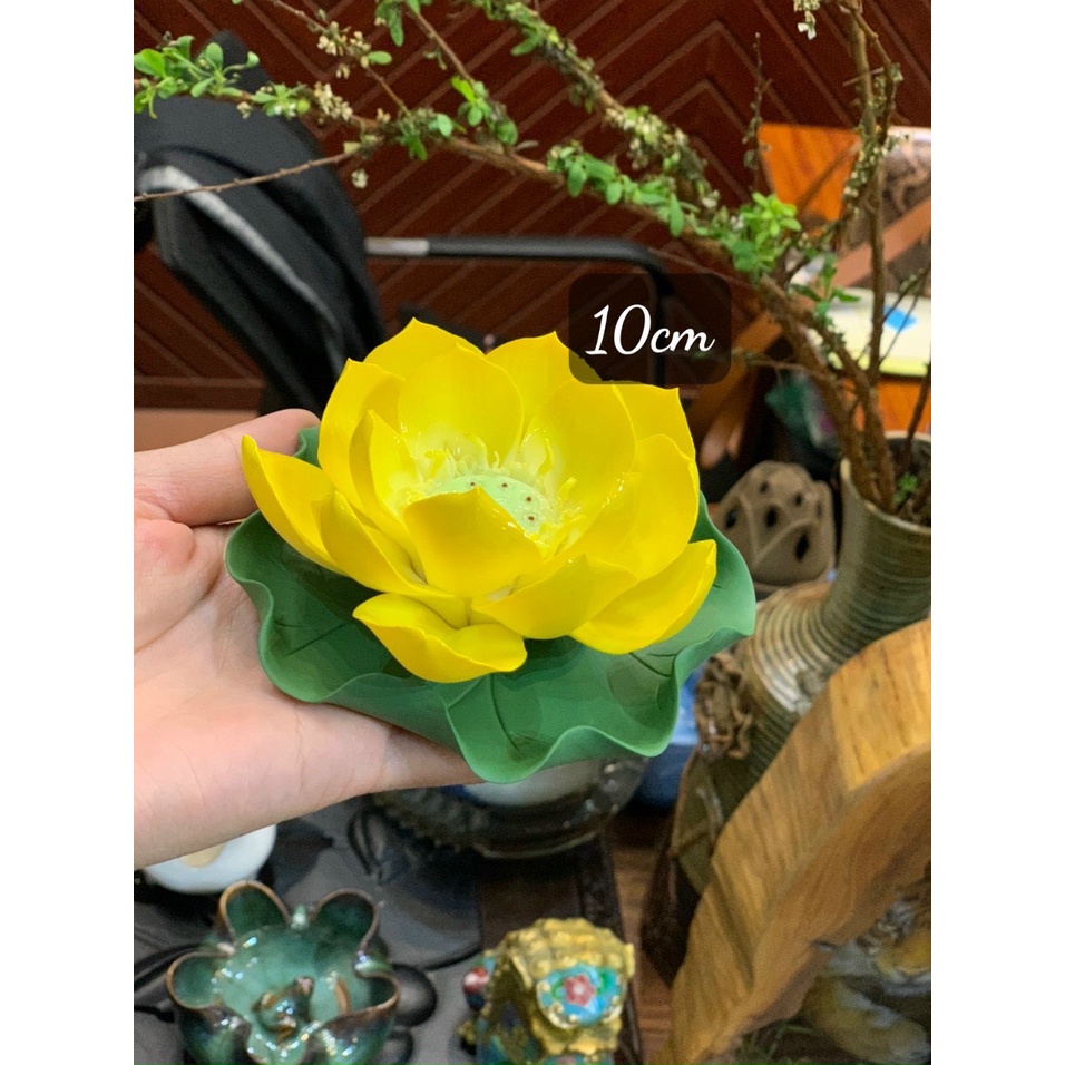 Hoa sen sứ, Hoa thả bát Minh Đường Tụ Thủy, HOA SEN SỨ CÓ LỖ CẮM TRẦM - NHANG