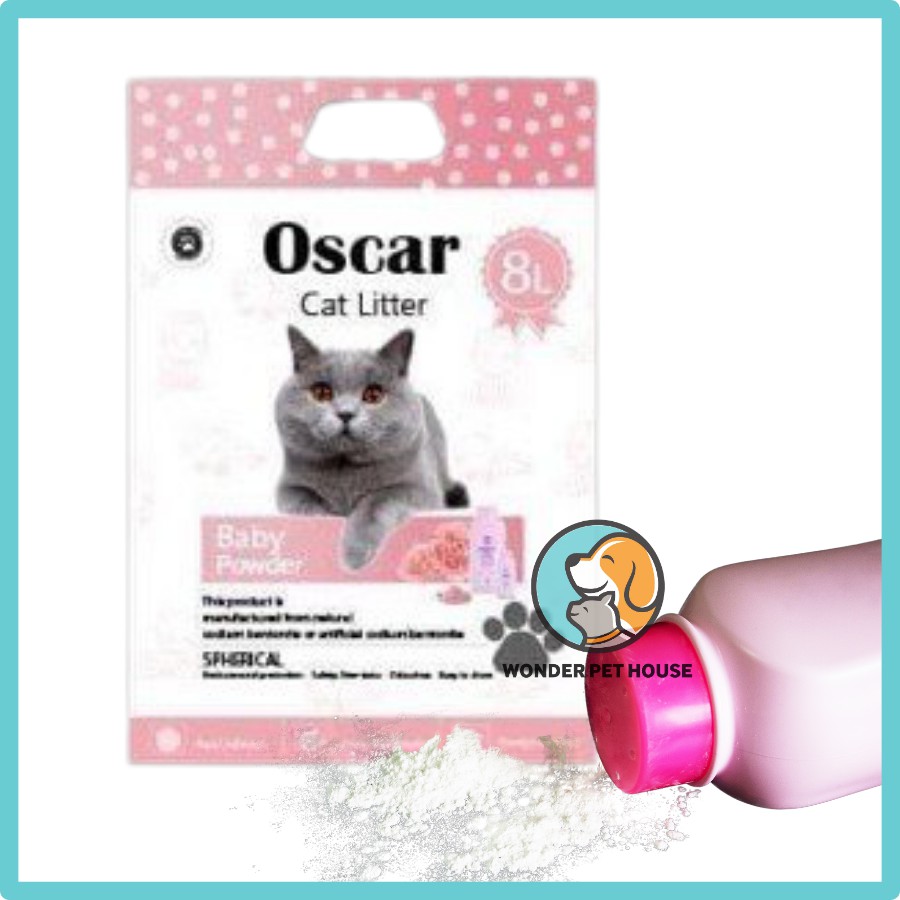 Cát Vệ Sinh Cho Mèo Oscar 8L - Vón cục nhanh - Siêu Thơm