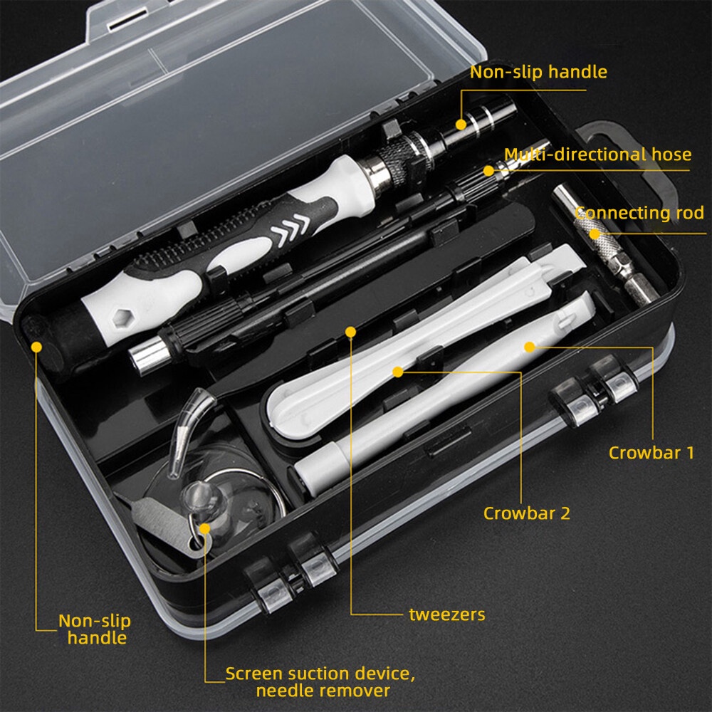 Set tua vít ADIEEPEN nam châm chính xác 115 trong 1 dành cho sửa chữa đồng hồ điện thoại máy tính