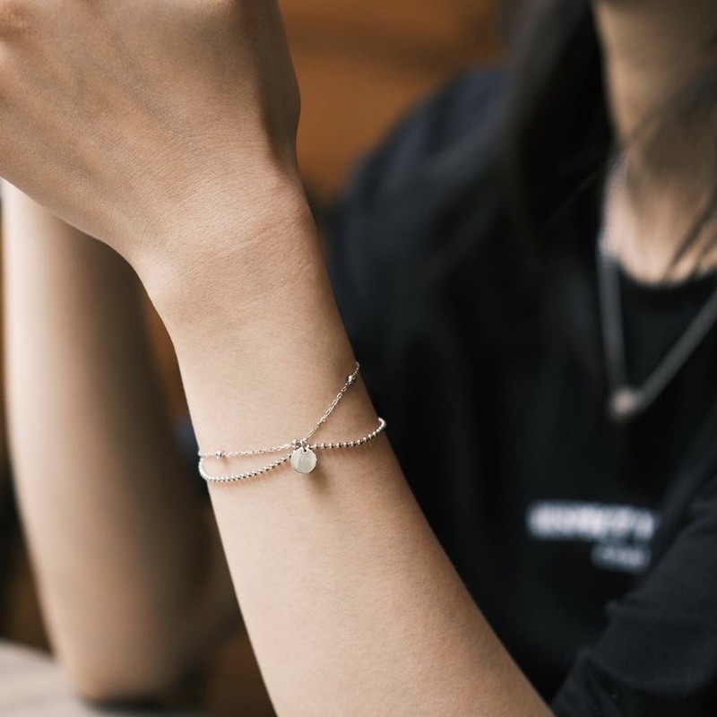 Lắc tay kép mặt tròn LTKL.335 | BigBuy360 - bigbuy360.vn