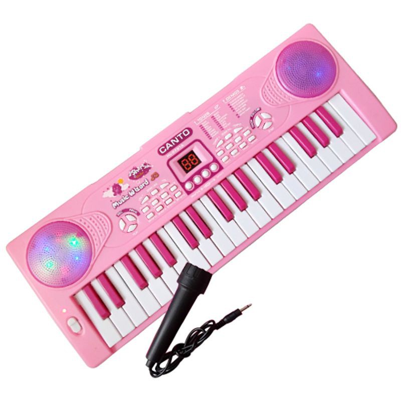 Đàn Organ điện tử mini 37 phím 3701 cho bé - đàn piano đồ chơi phát nhạc có đèn