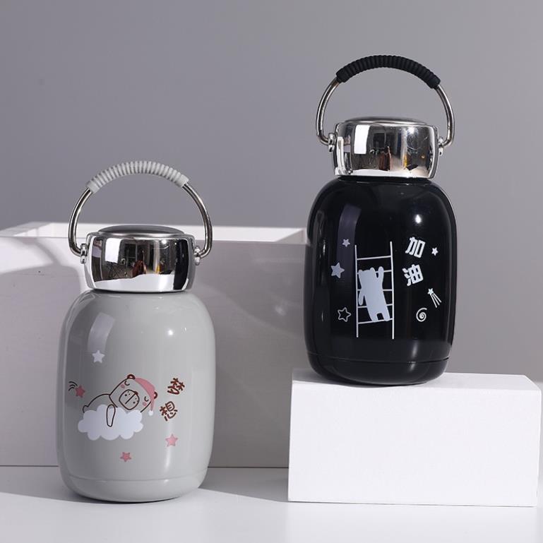 Bình Giữ Nhiệt 230ml Chất Liệu Inox Cao cấp, giữ nhiệt lâu, mẫu mã siêu cute