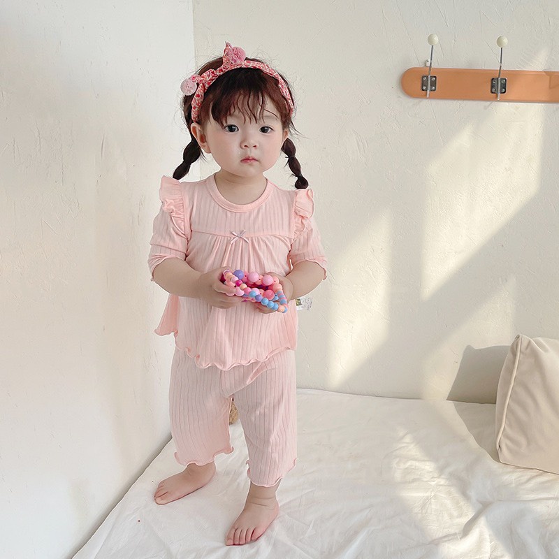 SALE BỘ LEN TĂM XUẤT HÀN BÉ GÁI SIZE 8-18KG(TAMXH)