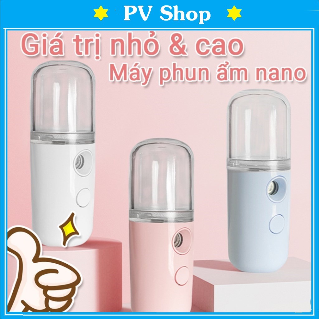 Máy Phun Sương Mini Tạo Ẩm Nano Cầm Tay Chăm Sóc Da, Xịt Khoáng Dưỡng Da