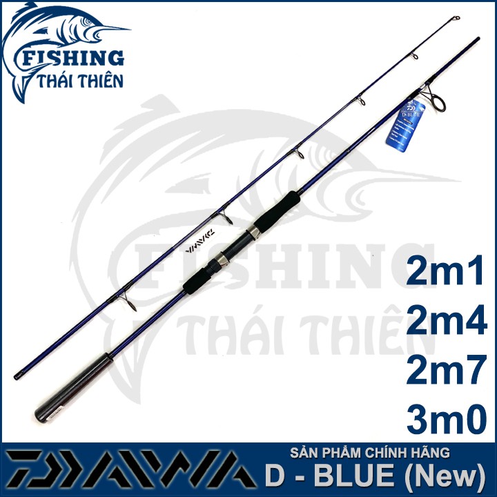 Cần câu cá Daiwa D-Blue Cần 2 khúc máy đứng 2m1, 2m4, 2m7, 3m0