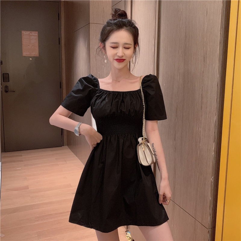 Đầm tay phồng phong cách hè thời trang Hàn Quốc gợi cảm cho nữ