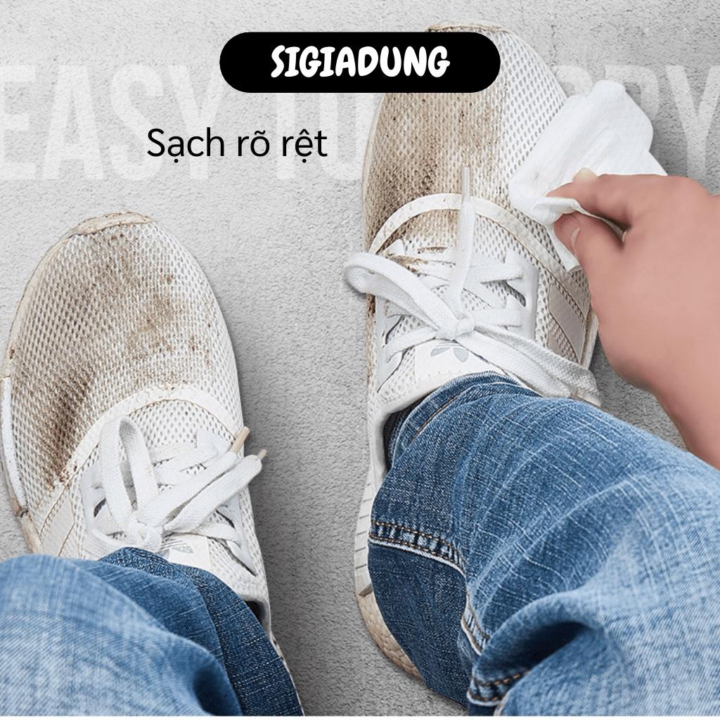 [SGD] Khăn Ướt Lau Giày - Gói 12 Miếng Khăn Lau Giày Sneaker, Balo, Túi Xách Cực Sạch 9401