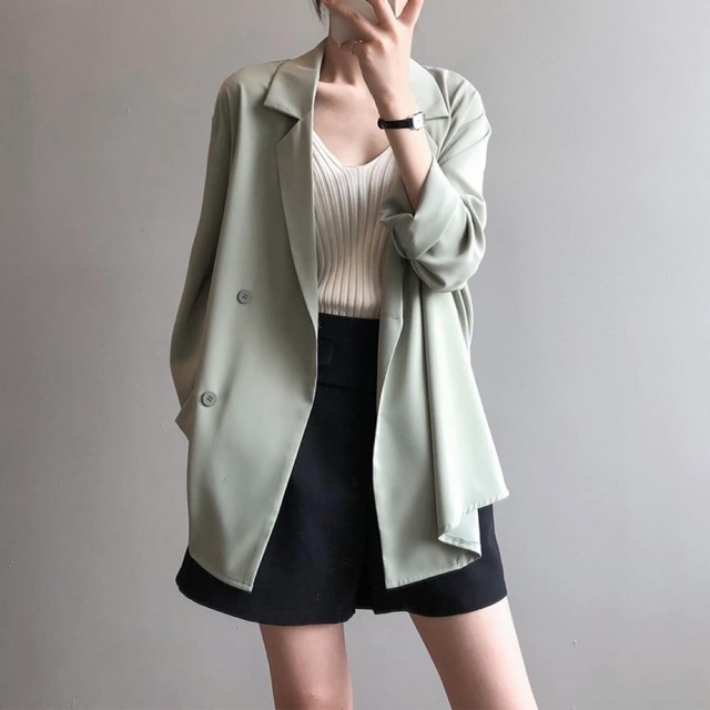 Áo vest blazer nữ dáng suông m72 | WebRaoVat - webraovat.net.vn