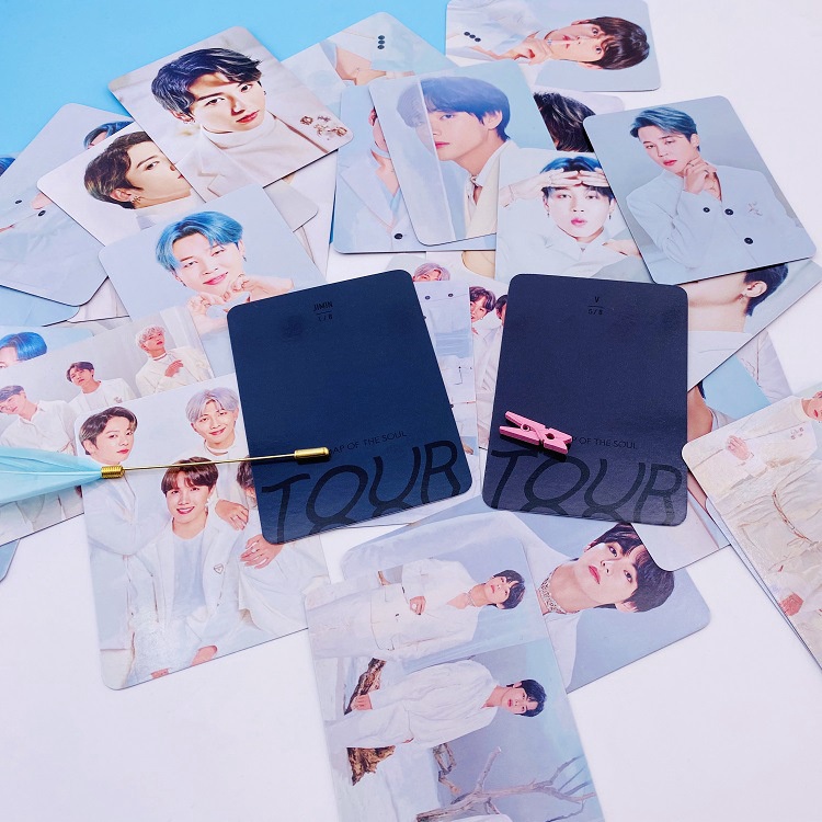 1pcs thẻ in hình nhóm nhạc KPOP BTS chất lượng hình ảnh HD
