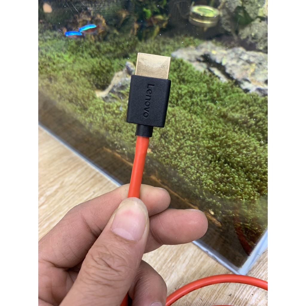 Cáp HDMI Lenovo 1.5M Hỗ Trợ 2K 4K (Màu Đỏ) - Hàng Chính Hãng