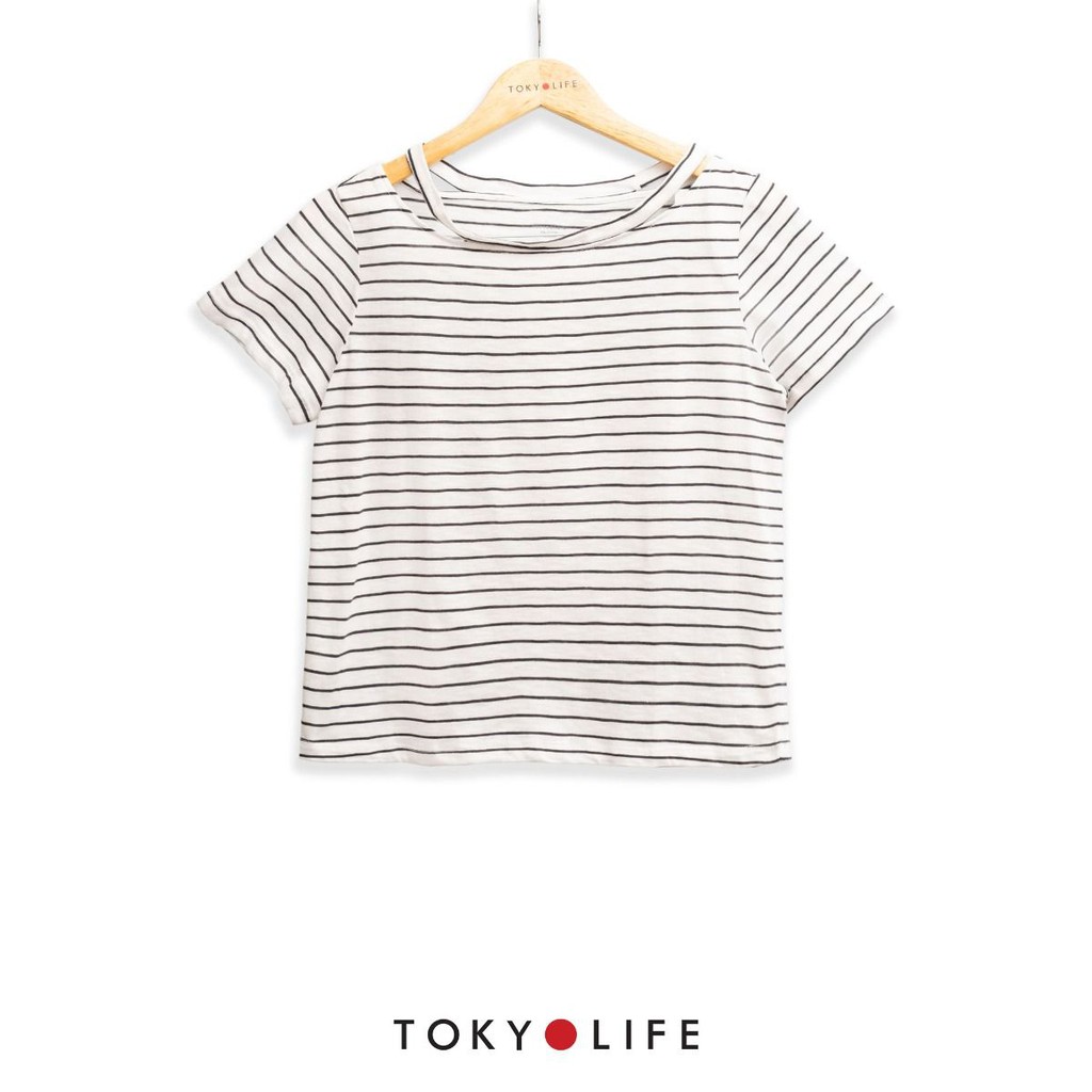 Áo T-Shirt Nữ TOKYOLIFE cổ tròn cut-out I9TSH005G | BigBuy360 - bigbuy360.vn