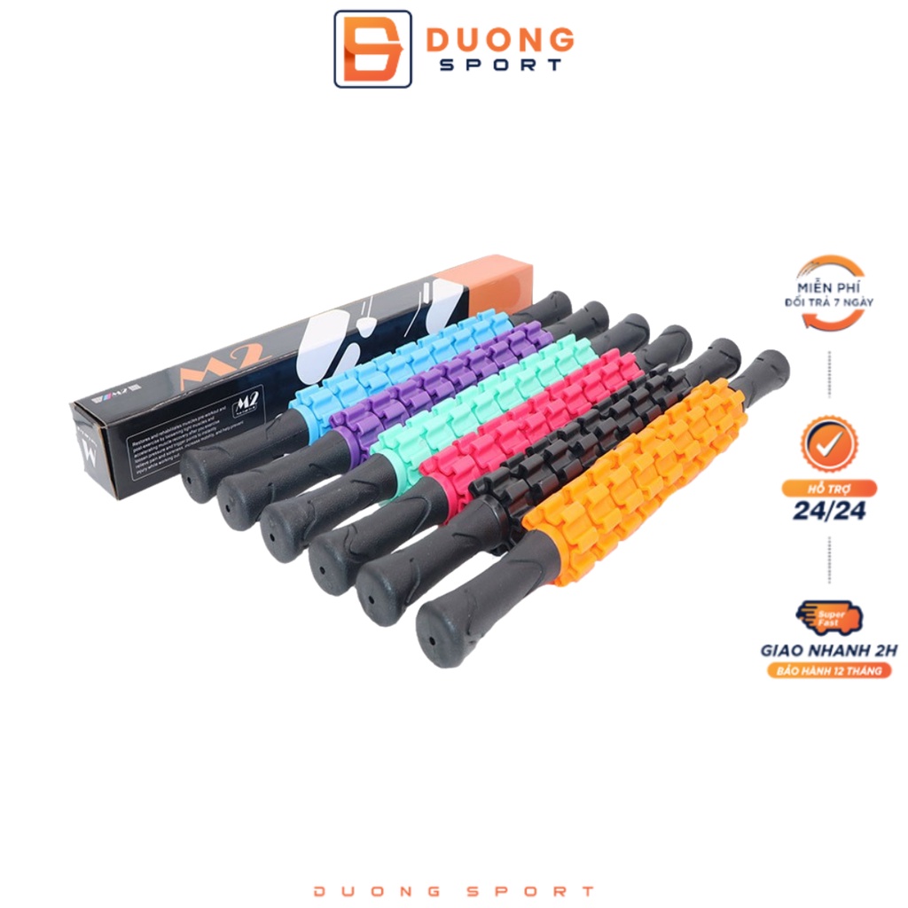 Con Lăn 9 Răng Dãn Cơ, Gậy Lăn Massage Dãn Cơ Bắp Roller Stick