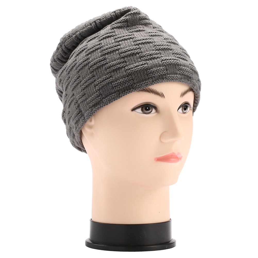 Bluetooth 5.0 Music Winter Fleece Hat Binaural Talking Stereo Headset Cap