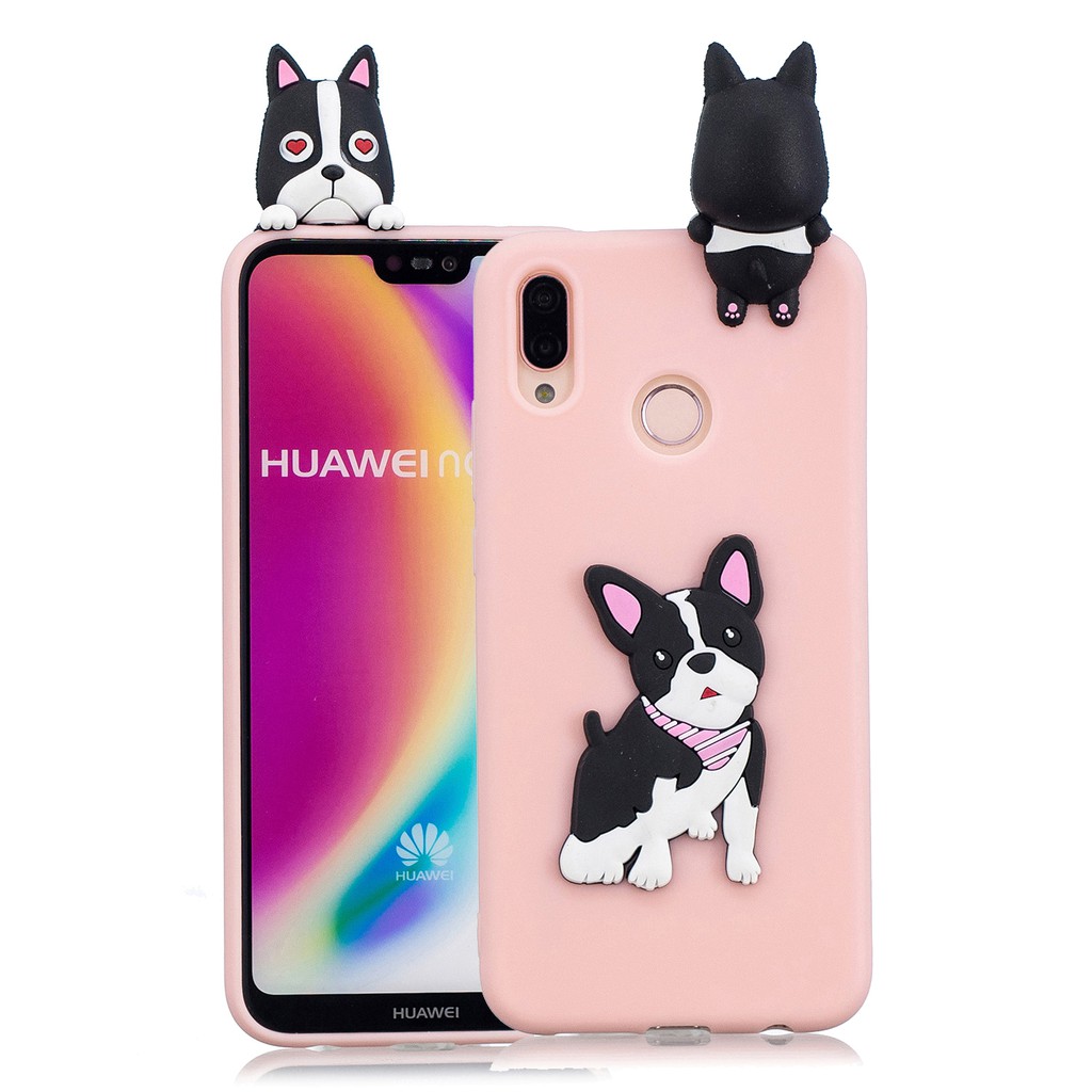 Ốp điện thoại dẻo in hình dễ thương cho Huawei Nova 3i 3e 4e P20Lite P30Lite