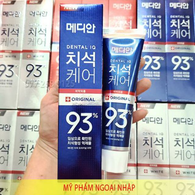 Mẫu Mới] Kem Đánh Răng Chính Hãng Median Dental IQ 93% Hàn Quốc 120gr