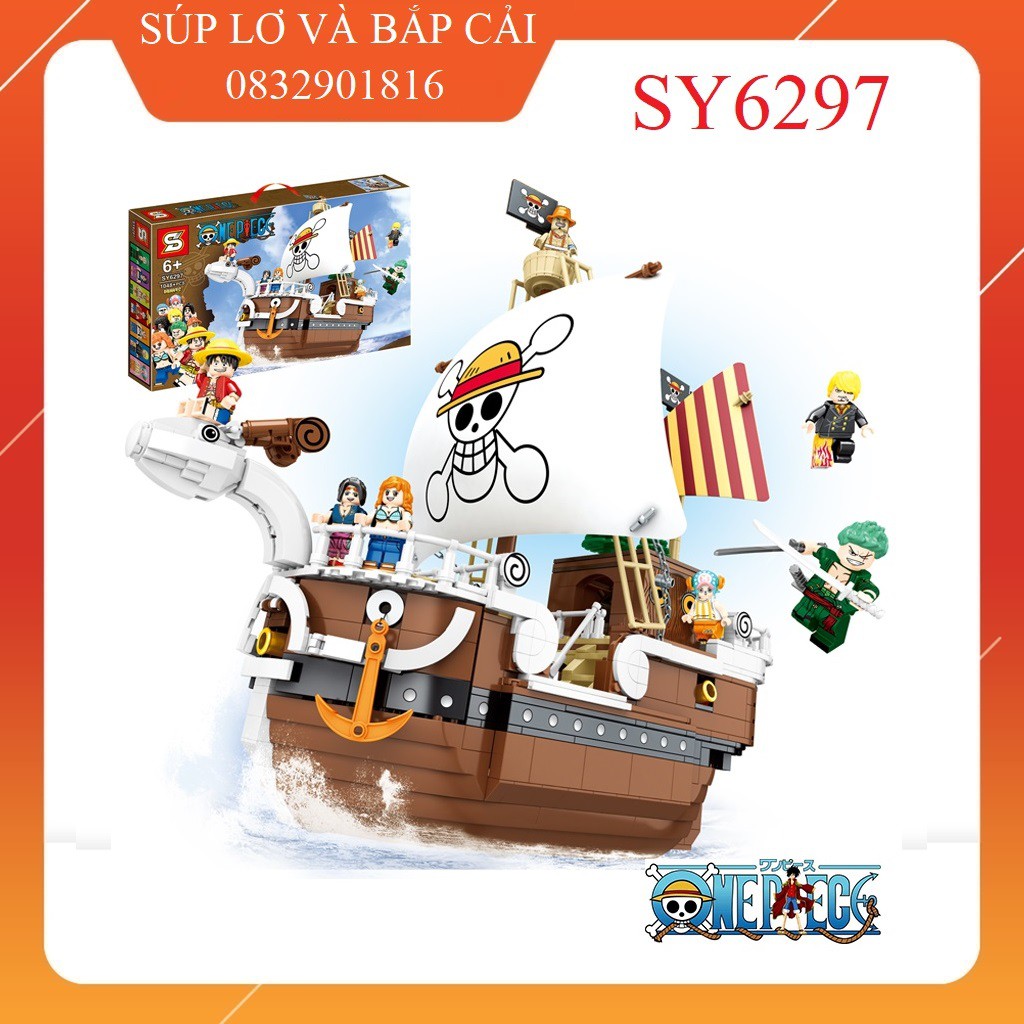 SY 6297 Tàu Vua hải tặc One Piece - Đồ chơi lắp ráp xếp hình thông minh