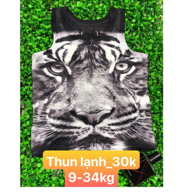 Áo ba lỗ 3D bé trai 9-34kg