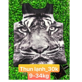 Áo ba lỗ 3d bé trai 9-34kg
