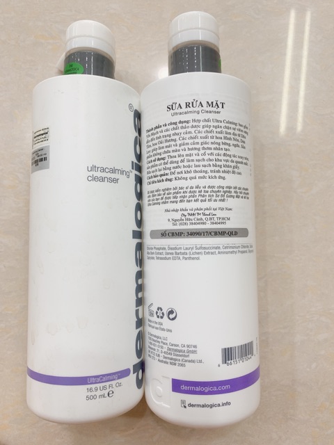 Sữa rửa mặt Dermalogica Ultracalming Cleanser 250ml 500ml