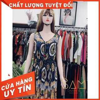 Đầm Maxi Thổ Cẩm Đi Biển