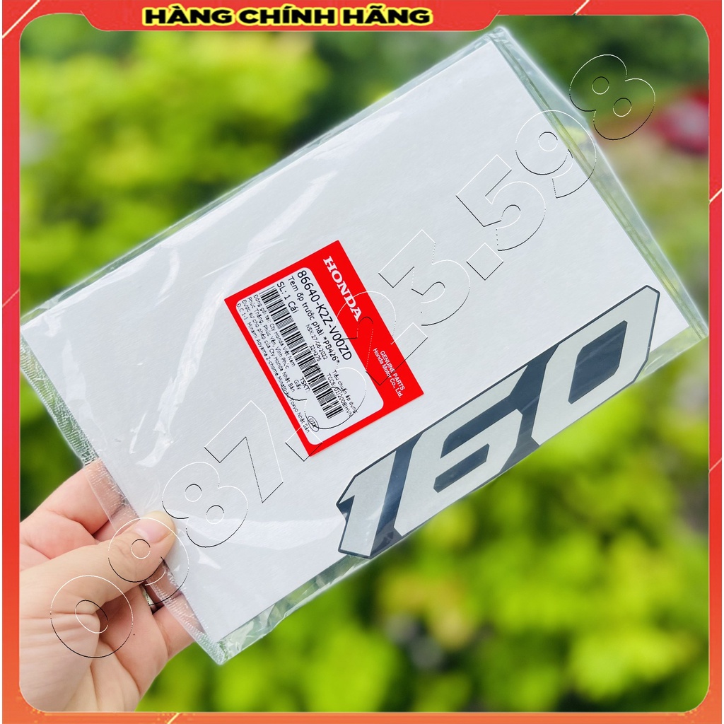Tem Chữ 160 Dán Xe Airblade 2023; Tem 160 Bản Đặc Biệt, Tem Yếm Trước AB 160