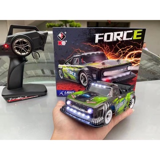 Xe ô tô điều khiển từ xa Wltoys 284131 drift 1/28 model car RC có khung, bánh răng kim loại và  đền led tốc độ 30km/h