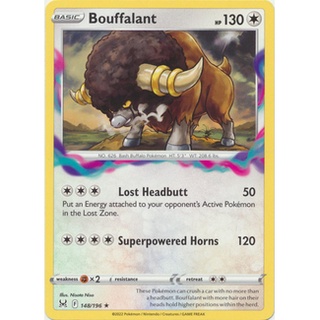 Thẻ bài pokemon bouffalant - 148/196 - rare