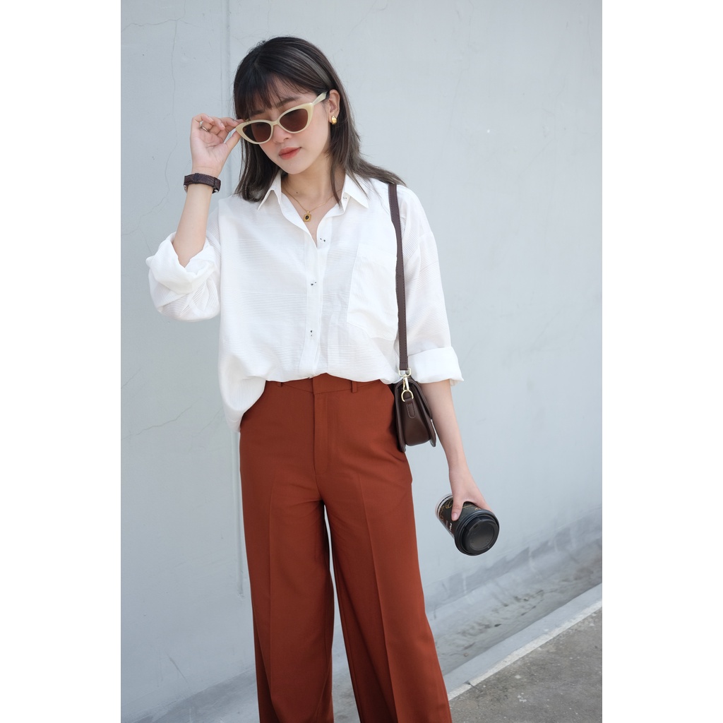 ÁO SƠ MI TRẮNG FORM RỘNG ⚜️⚜️⚜️ THANH LICH ⚜️⚜️⚜️ CÁ TÍNH