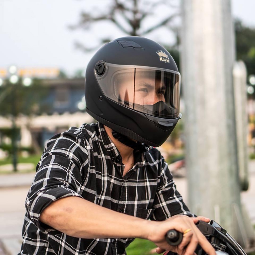 Fullface Royal M136 Đen Nhám Chính Hãng - Bảo Hành 12 Tháng