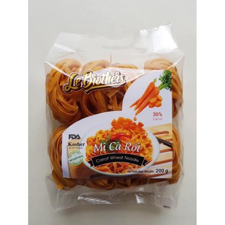 Mì rau củ cà rốt organic Duy Anh -Mì rau củ tươi không chiên