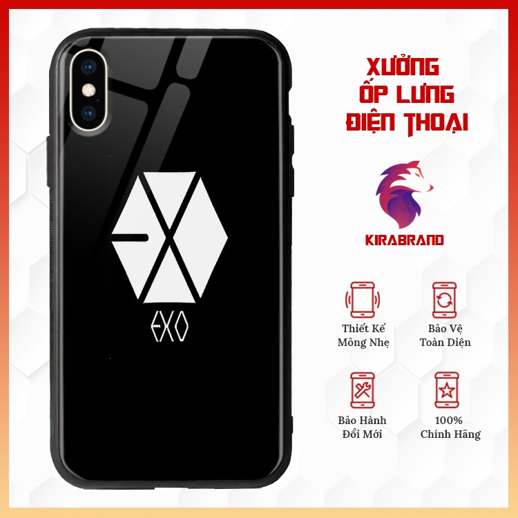 Ốp Chống Bẩn Iphone In Hình EXO Logo CITYSHOP68 Điện Thoại 6 6S 7 8 Plus X Xs Xr 11 Pro Max Se2 12 Mini 12 Pro Max