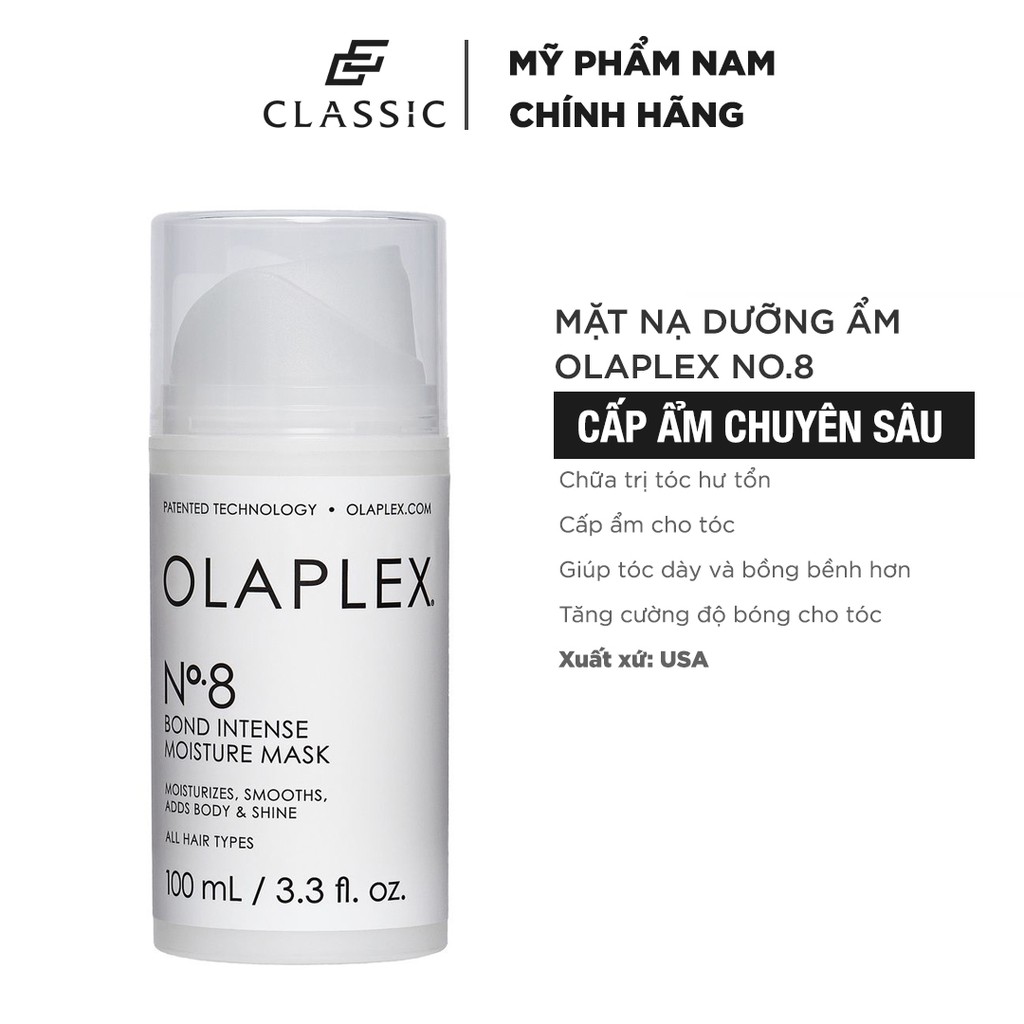 Mặt Nạ Dưỡng Ẩm Chuyên Sâu Olaplex No8 100ml - Chính hãng nhập khẩu