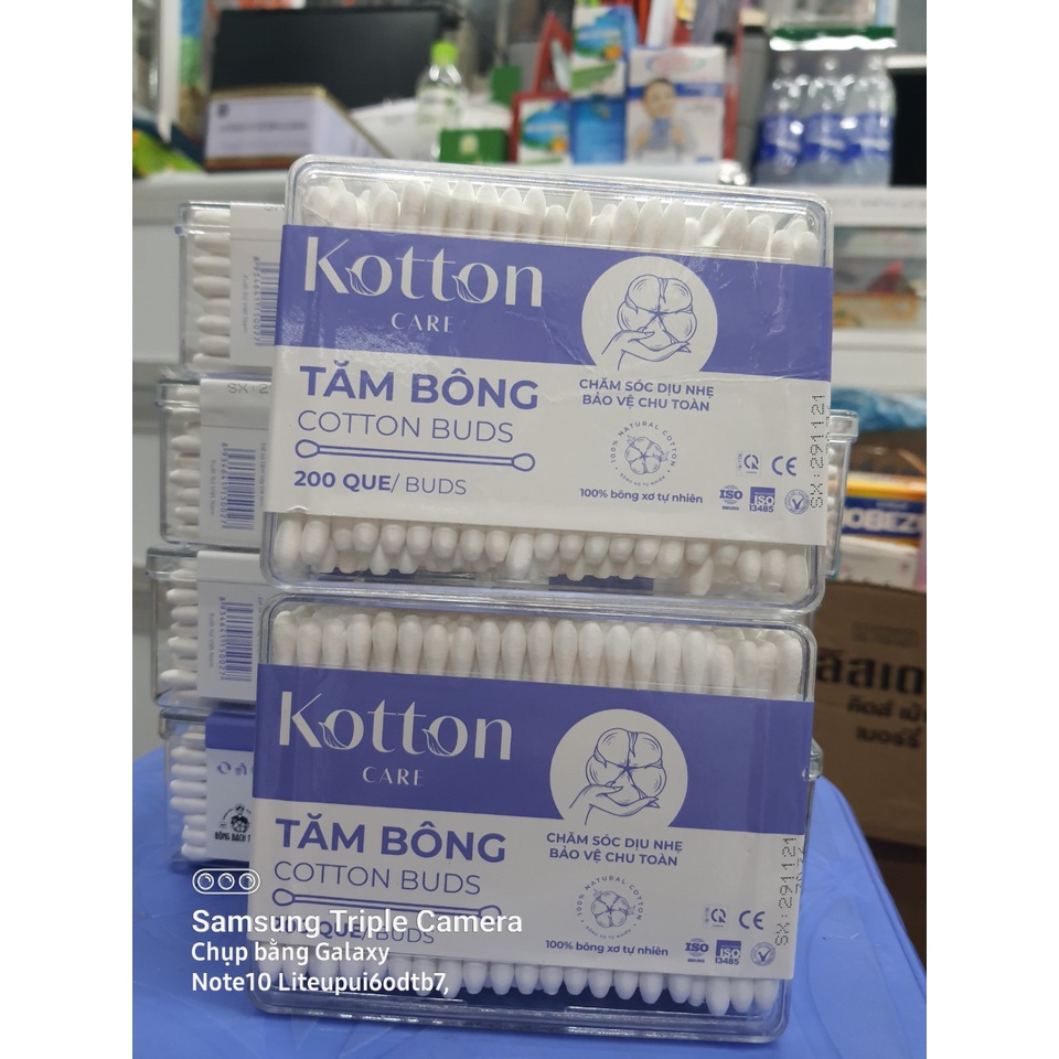 Tăm bông vệ sinh Kotton care (Mẫu mới) (Meriday (Bạch tuyết)) Gói 57 que