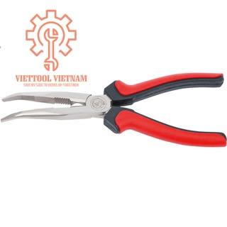 Kìm mũi nhọn đầu cong BGS Technic Model 338, kìm điện, kìm nước, bộ kìm mở phe, bộ kìm được viettool nhập khẩu Đức