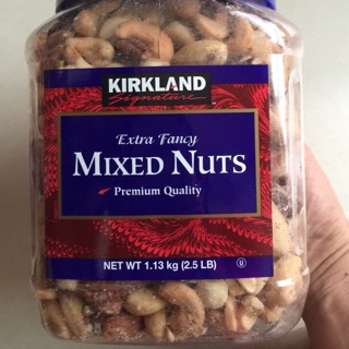 Hạt hỗn hợp kirkland signature mixed nuts 1,13kg date t8/2020 có loại ko muối