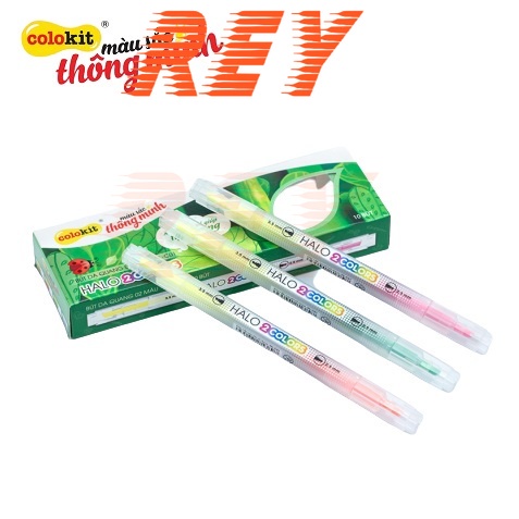 COMBO 3 cây bút dạ quang Thiên Long đánh dấu dòng 2 màu Colokit HL-C01