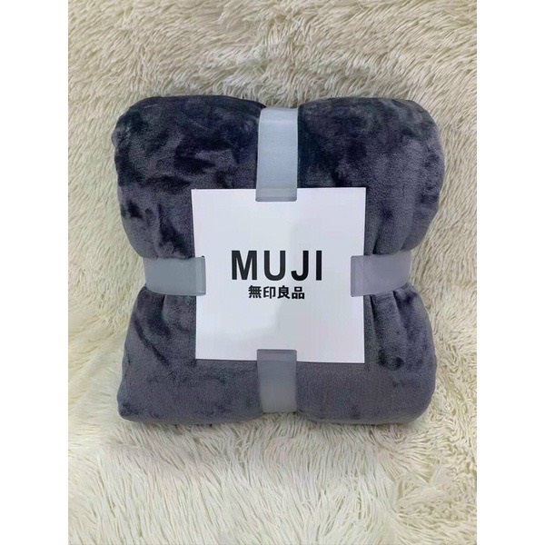 Chăn lông tuyết Muji kích thước 2m x 2.3m hàng xuất nhật (Siêu mềm mịn)