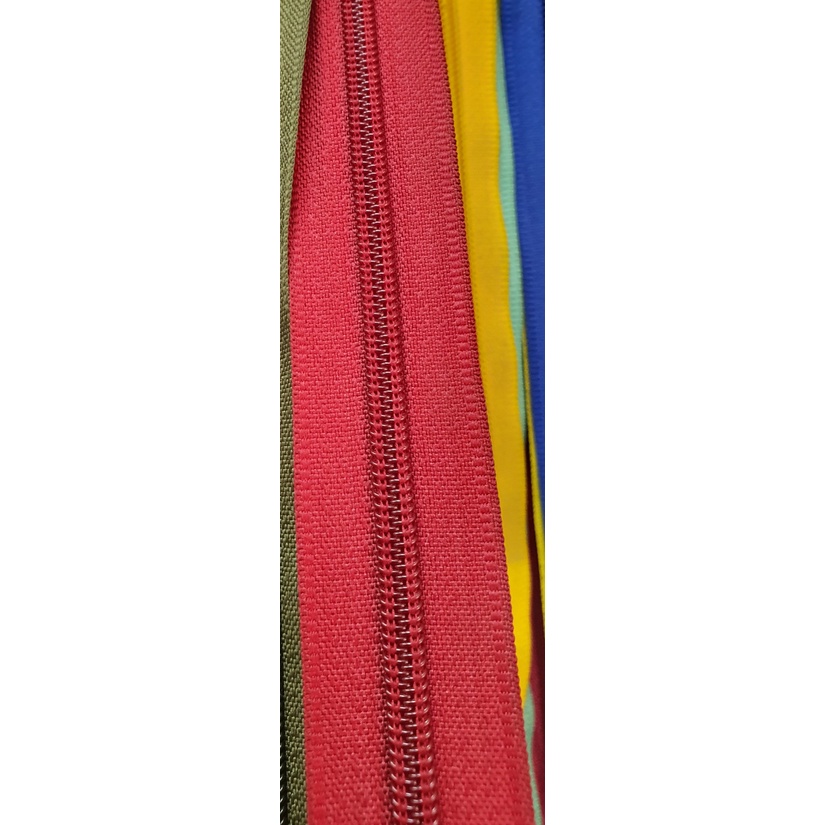 Dây kéo HKK răng cước đầu số 5 màu đỏ