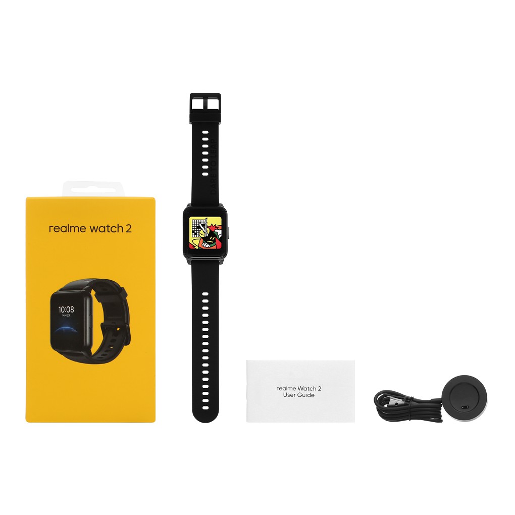 Đồng hồ thông minh Realme Watch 2 dây silicone đen