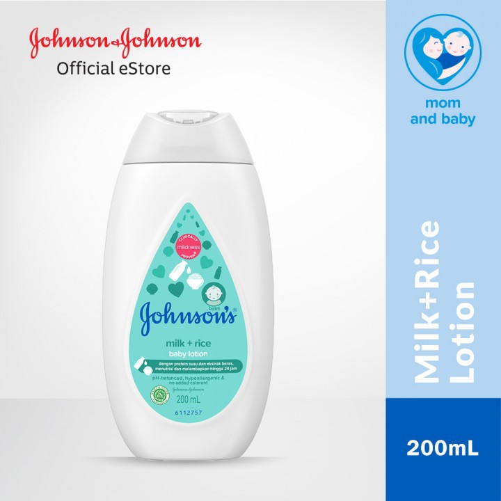 Sữa Dưỡng Thể Chiết Xuất Sữa Và Gạo Johnson's Milk And Rice Baby Lotion 200ml (Xanh)