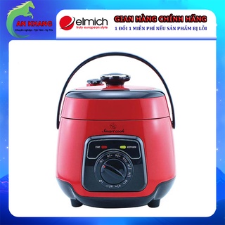 Nồi áp suất smartcook 2.5l 2.5 lít pcs-1803 màu đỏ - hàng chính hãng