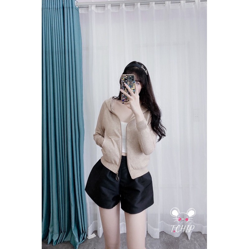 BÁN SỈ ÁO LEN KHOÁ CÓ MŨ 5M CHO NỮ | BigBuy360 - bigbuy360.vn