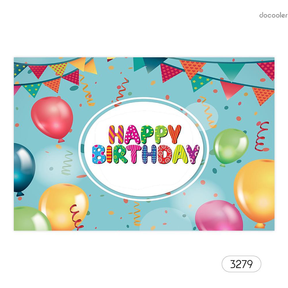 Giảm giá Phông nền chụp ảnh chữ happy birthday # 3279 7x5ft - BeeCost