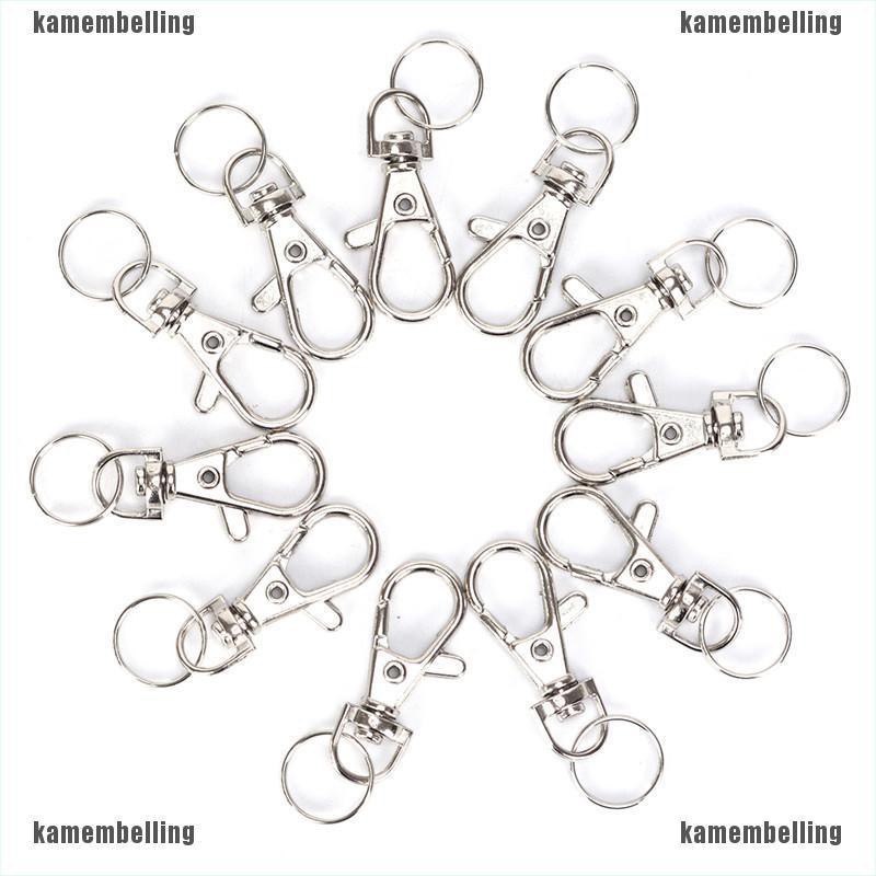 [KAM] Set 10 Móc Khóa Tôm Hùm Bạc Có Khớp Khuyên