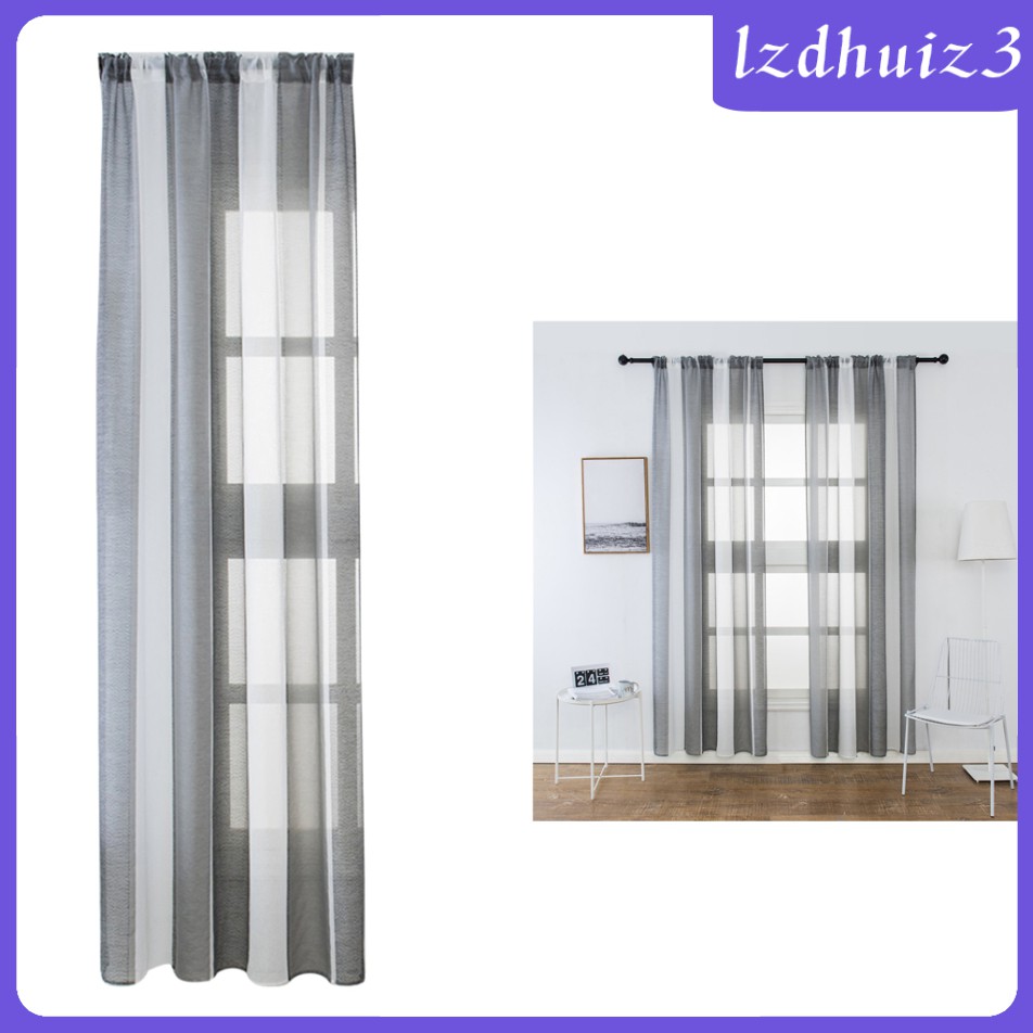 2 Rèm Cửa Vải Voan 100x200cm