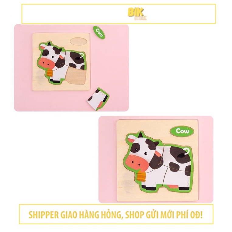 Bộ xếp hình bằng gỗ đồ chơi cho bé thông minh sáng tạo – BGH10