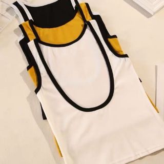 Áo ba lỗ ngược phối viền